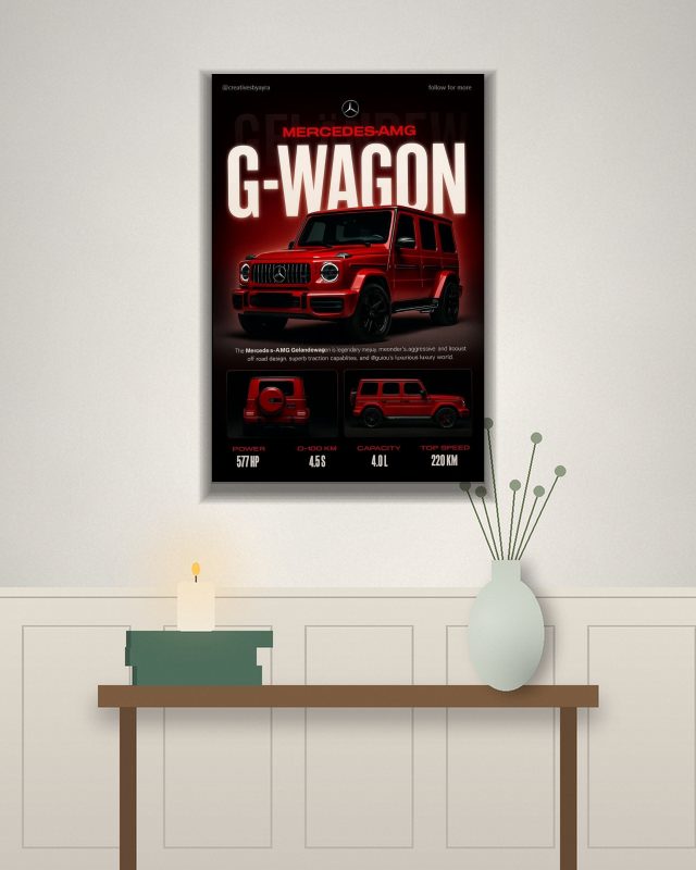 G Wagon poster on a wall – KS Designs