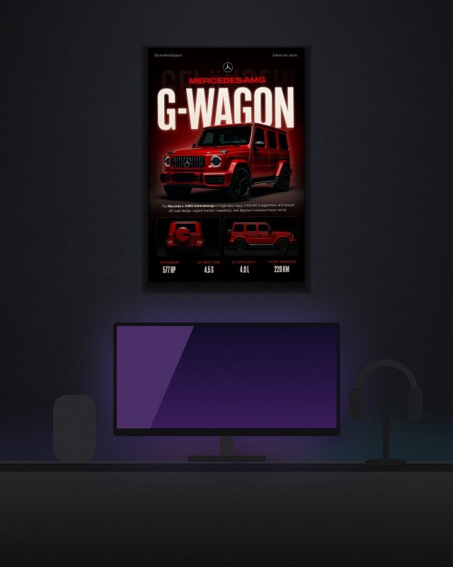 G Wagon poster on a wall – KS Designs