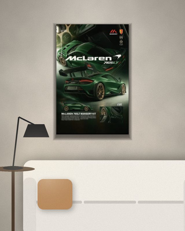 Mclaren poster on a wall – KS Designs