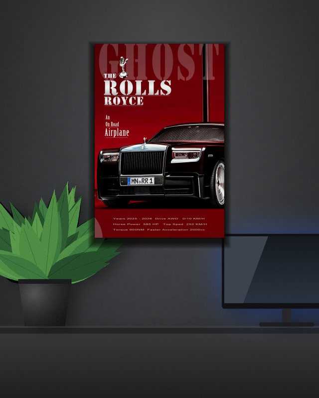 Rolls Royce poster on a wall – KS Designs