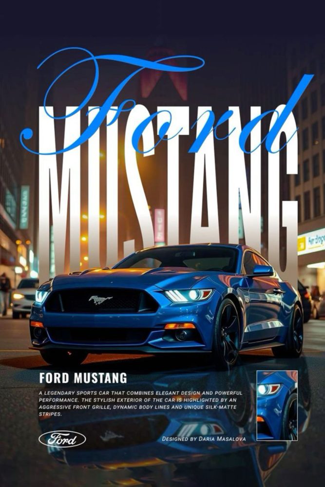 Ford Mustang poster – KS Designs