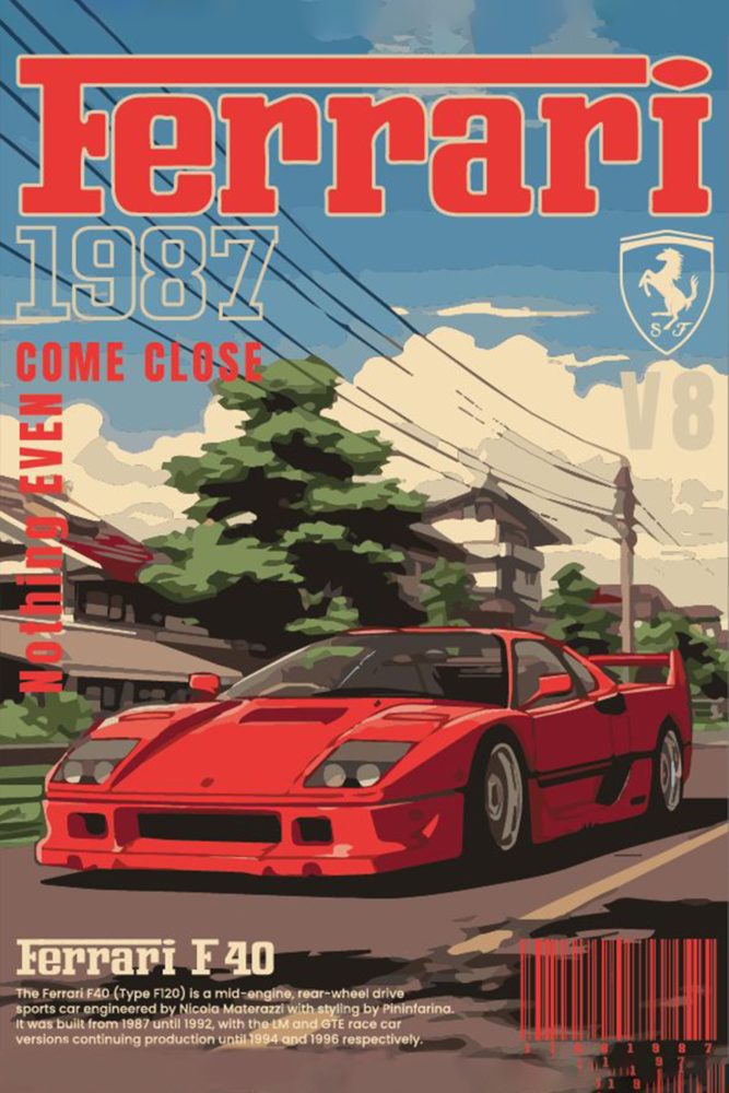 Ferrari poster – KS Designs
