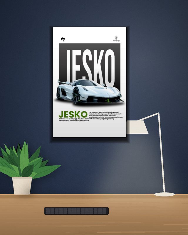 Jesko poster on a wall – KS Designs