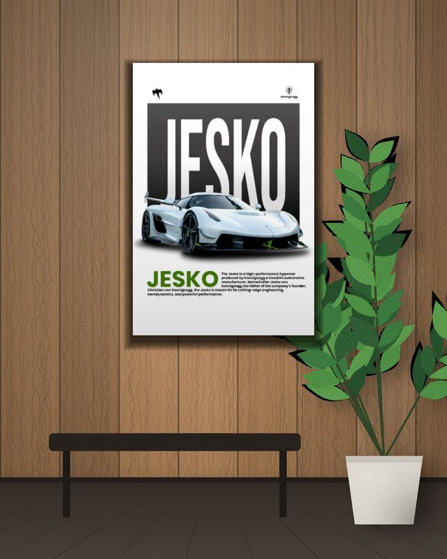 Jesko poster on a wall – KS Designs