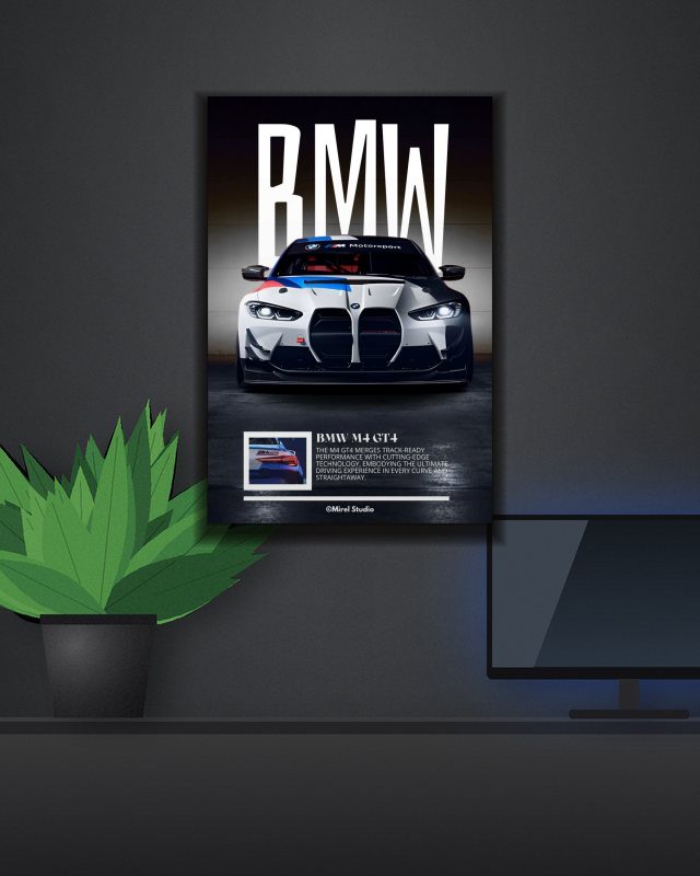 BMW poster on a wall – KS Designs