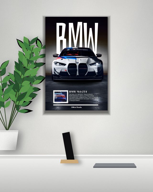 BMW poster on a wall – KS Designs