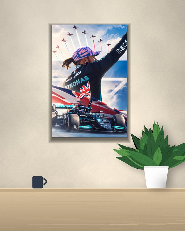 Lewis Hamilton | Mercedes AMG PETRONAS F1 | F1 POSTERS poster on a wall – KS Designs