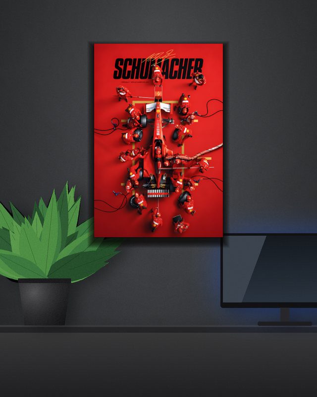 Schumacher | Formula One | F1 POSTERS poster on a wall – KS Designs