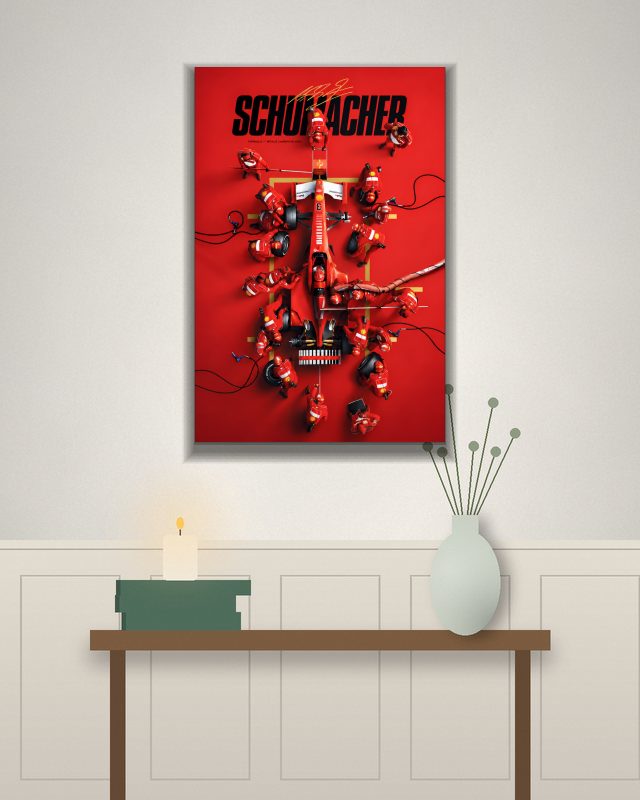 Schumacher | Formula One | F1 POSTERS poster on a wall – KS Designs