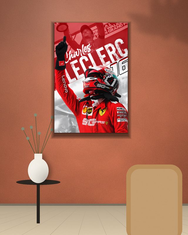 Charles Leclerc | Formula One | F1 POSTERS poster on a wall – KS Designs