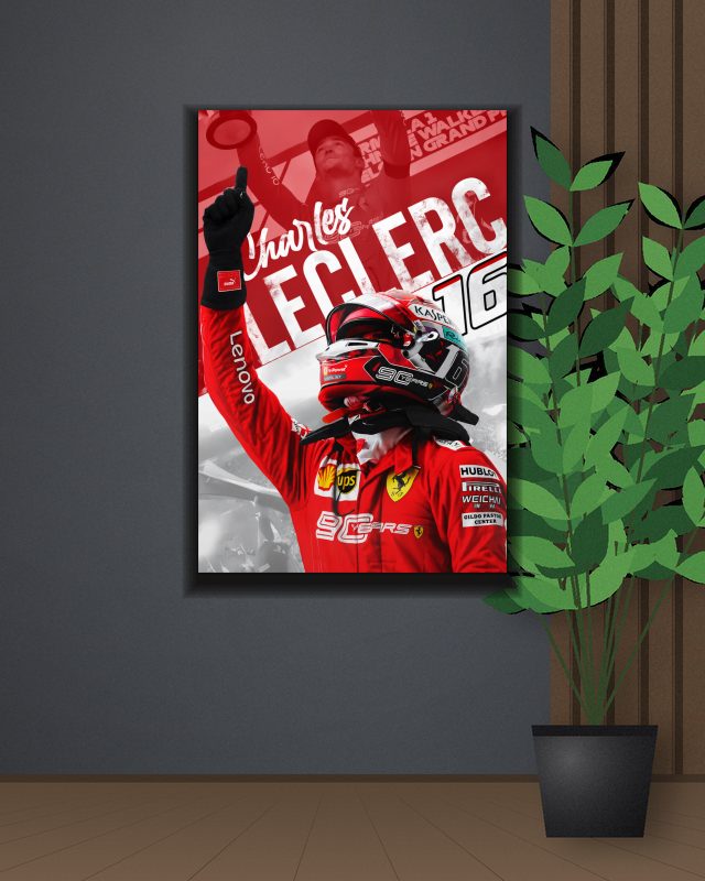 Charles Leclerc | Formula One | F1 POSTERS poster on a wall – KS Designs