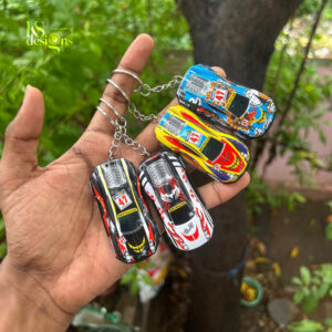 Pull Back Car Keychain