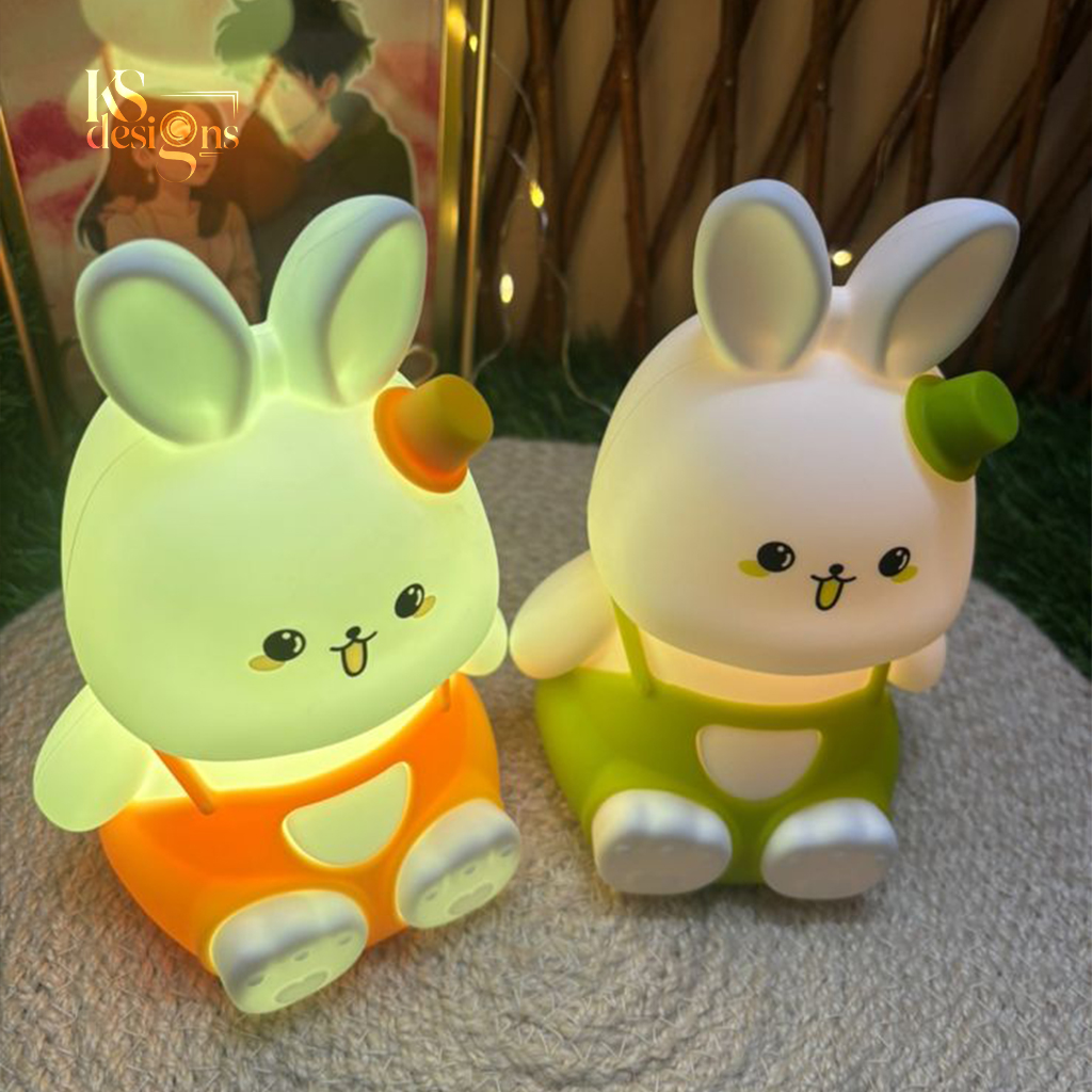 Sitting Rabbit Silicone Night Lamp sitting rabbit silicone night lamp big size rechargeable