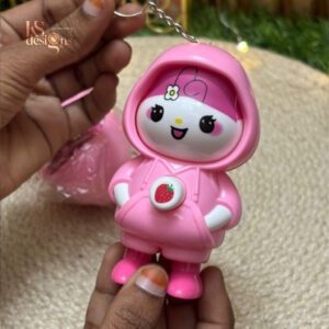 Kitty Face Changing Keychain cute cartoon pink toy