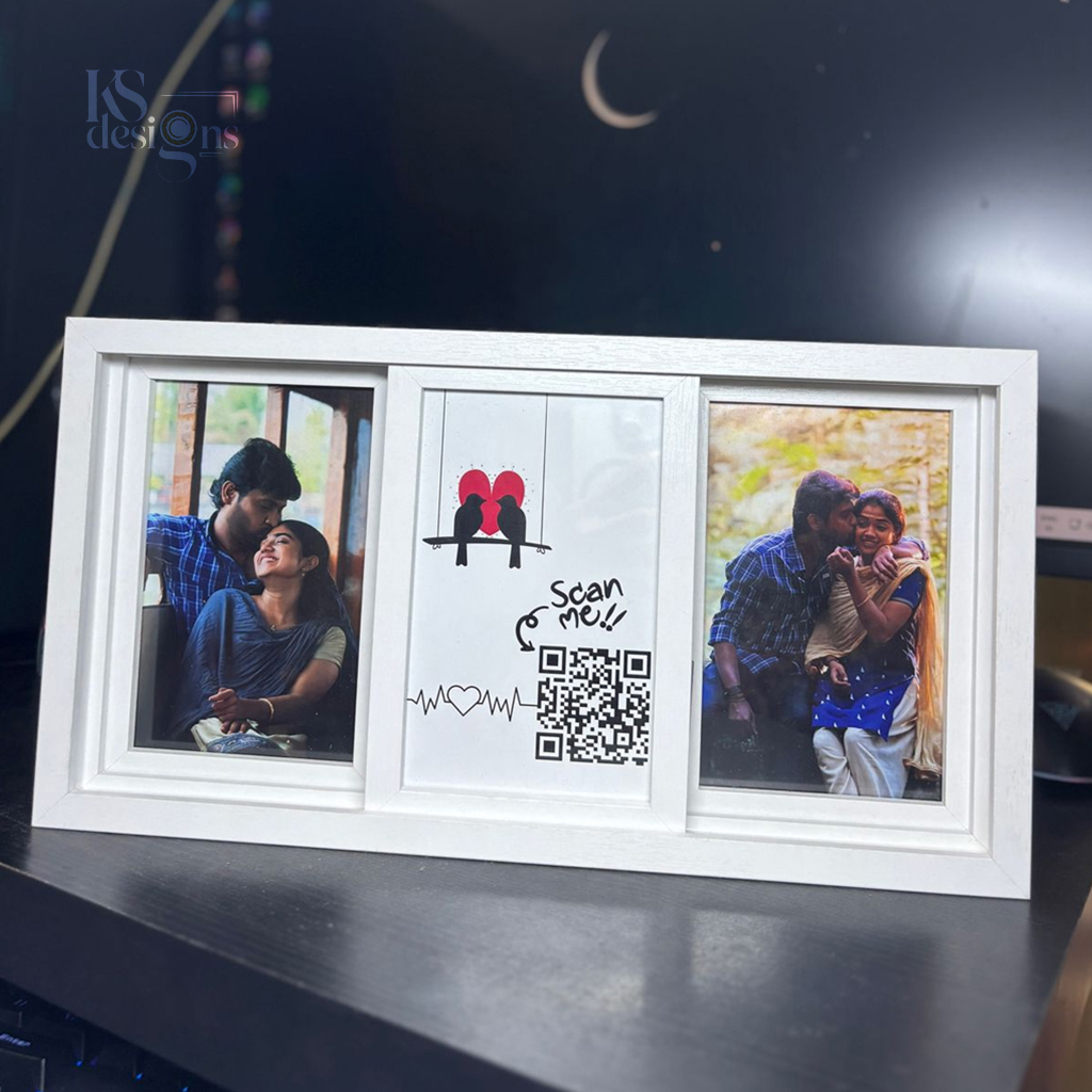 Three Slide Frame three slide photo frame gift for couples