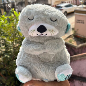 Breathing Teddy - Light Grey