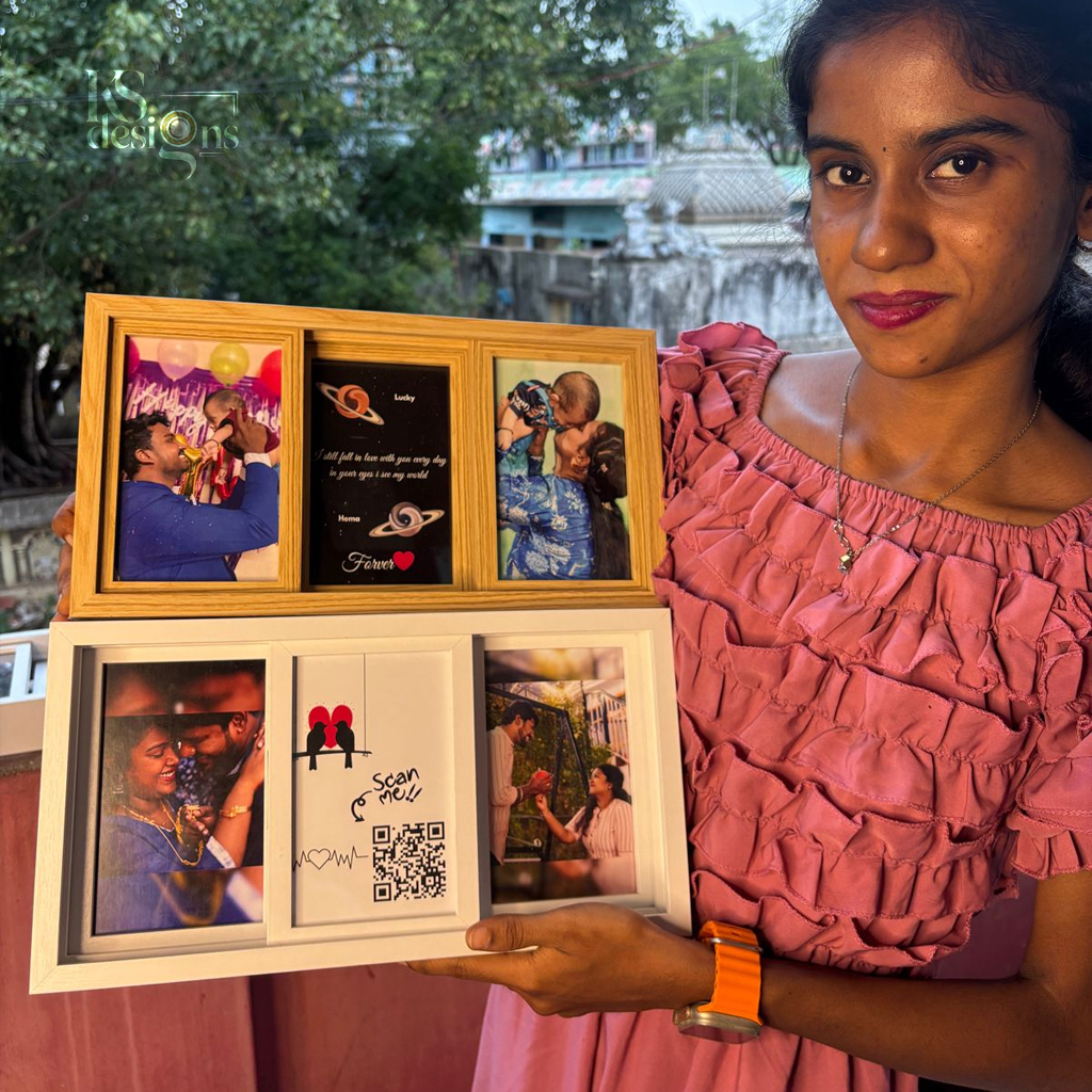 Three Slide Frame three slide photo frame gift for couples