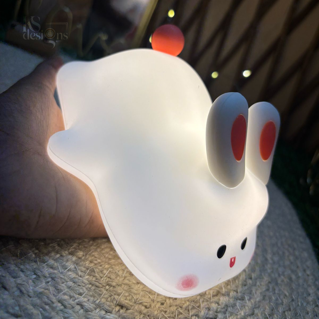 Sleeping Rabbit Silicone Night Lamp Sleeping Rabbit Silicone Night Lamp glowing