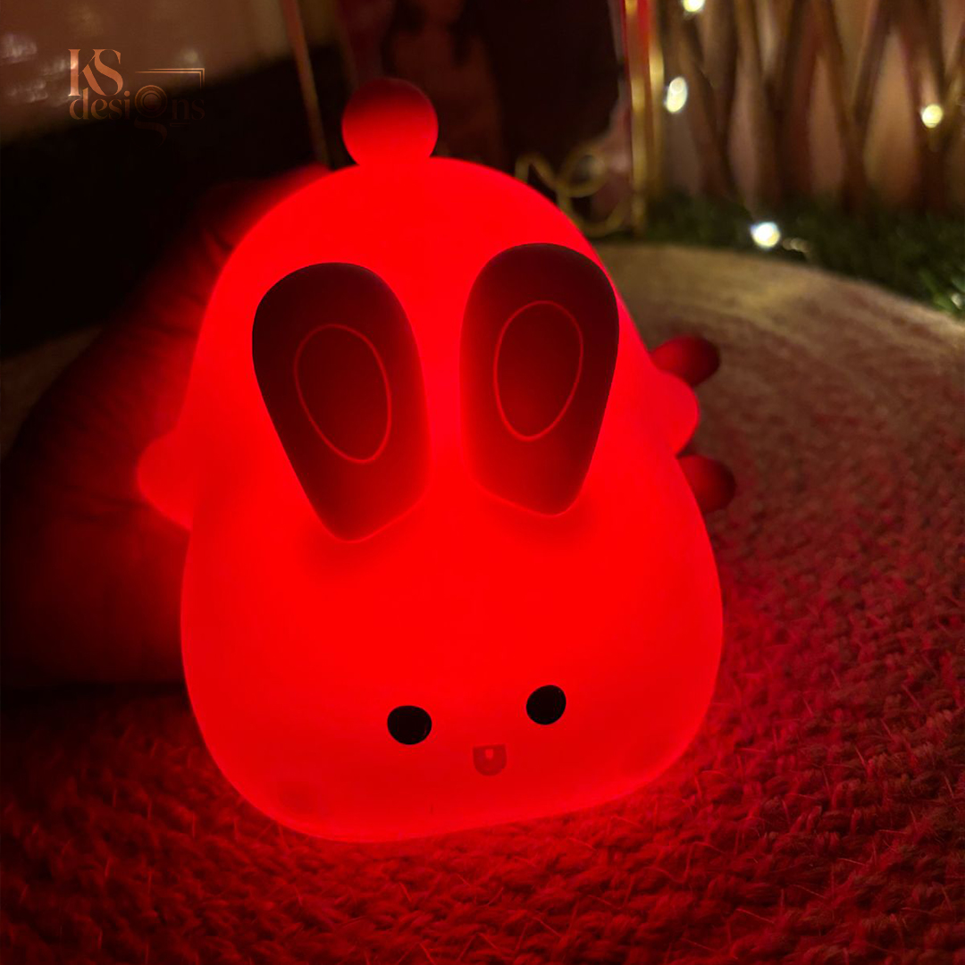 Sleeping Rabbit Silicone Night Lamp Sleeping Rabbit Silicone Night Lamp glowing