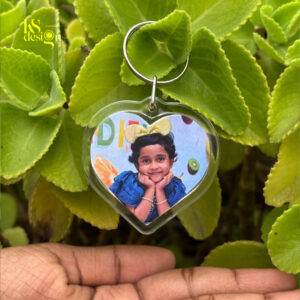 Acrylic Heart Keychain