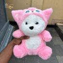 Hoodie Teddy Bear - pink