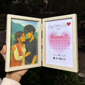 Valentine folding photo frame