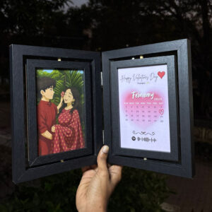 Secret folding Valentine frame