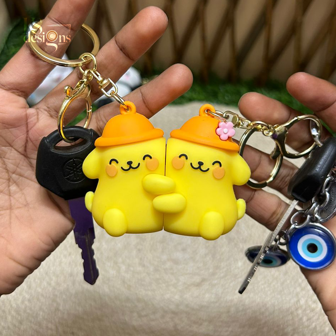 Magnet Yellow Puppy Keychain Magnet Yellow Puppy Keychain