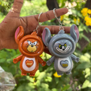 Tom and Jerry Face Changing Keychain