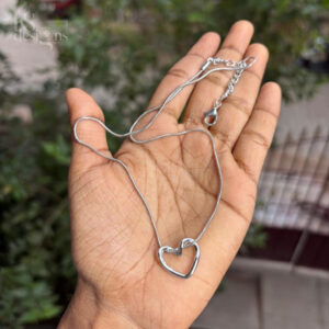 Silver Heart Chain