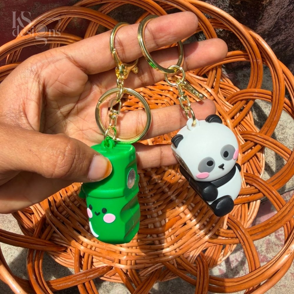 Panda Bamboo Keychain Panda Bamboo Keychain - Image 3