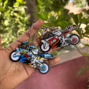 Fire Bike Keychain