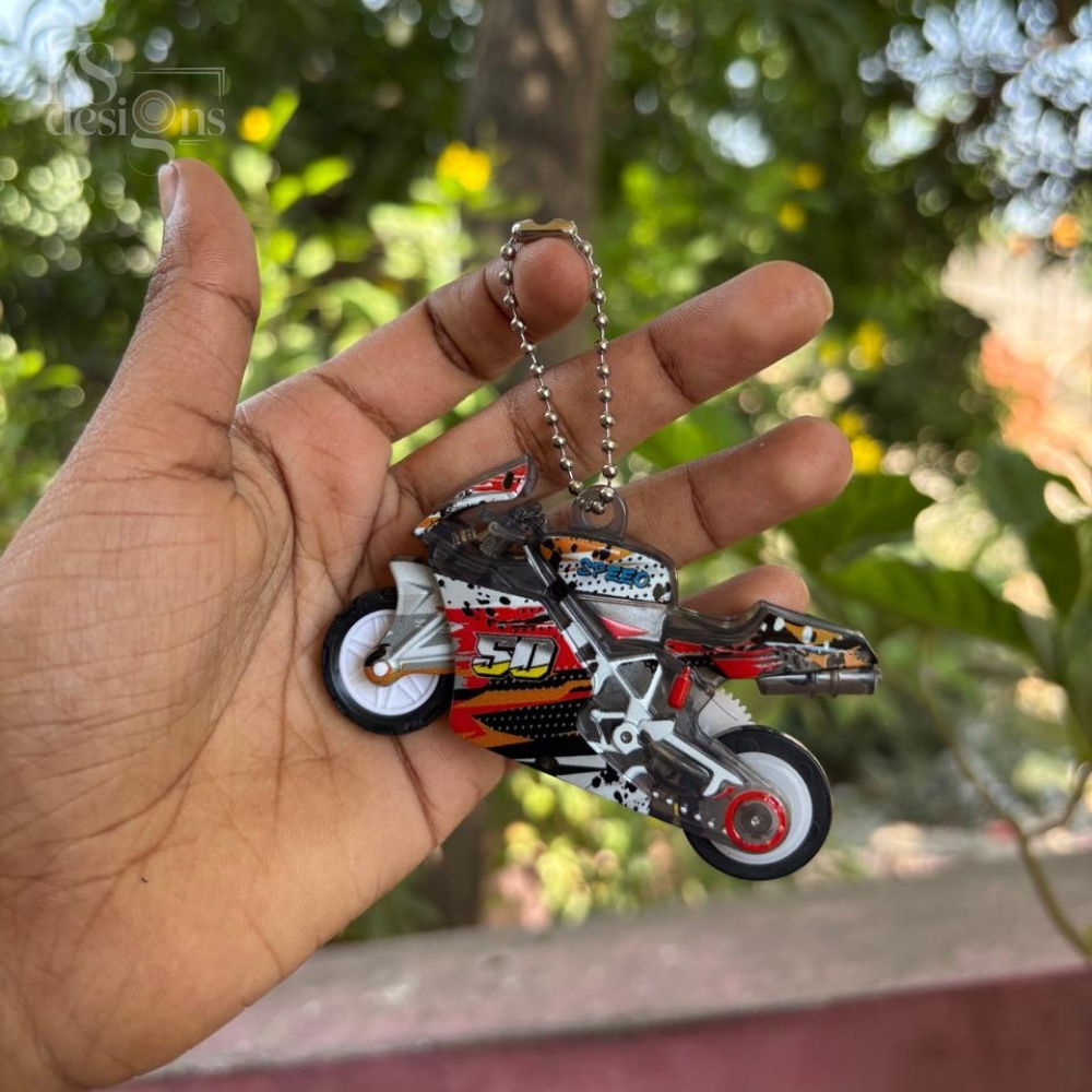 Fire Bike Keychain Fire Bike Keychain - Image 3