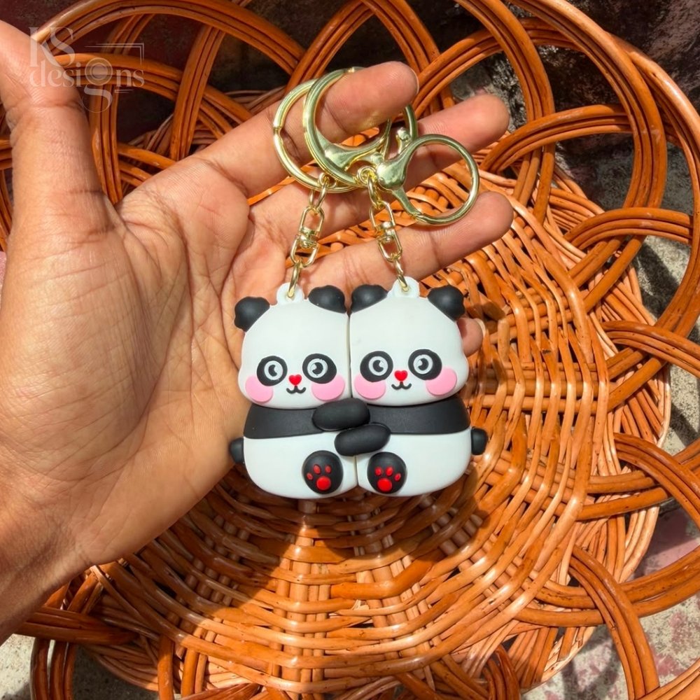 Couple Panda Keychain Couple Panda Keychain