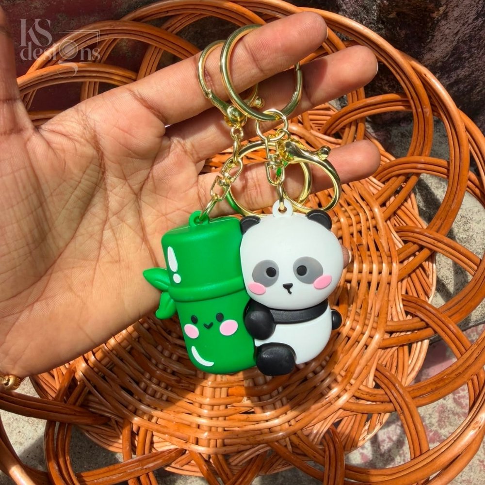 Panda Bamboo Keychain Panda Bamboo Keychain