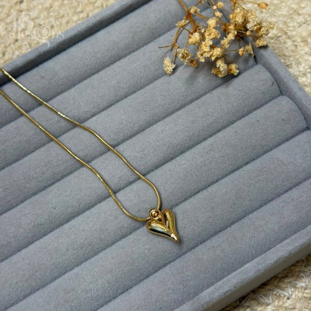 Gold Heart Pendant Chain Gold Heart Pendant Chain