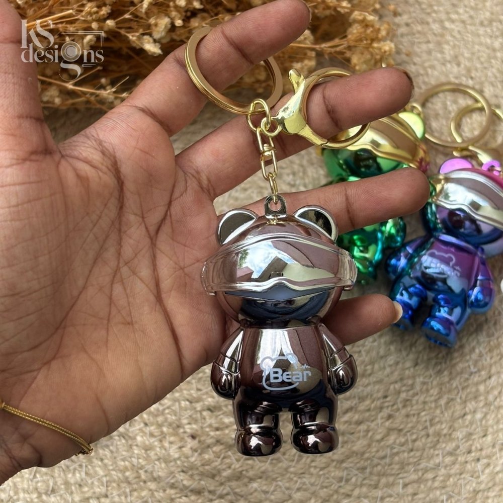Bear Helmet Keychain Bear Helmet Keychain - Image 2