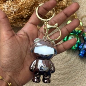 Bear Helmet Keychain