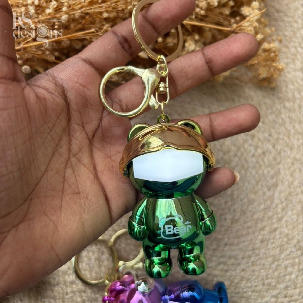 Bear Helmet Keychain Bear Helmet Keychain - Image 3