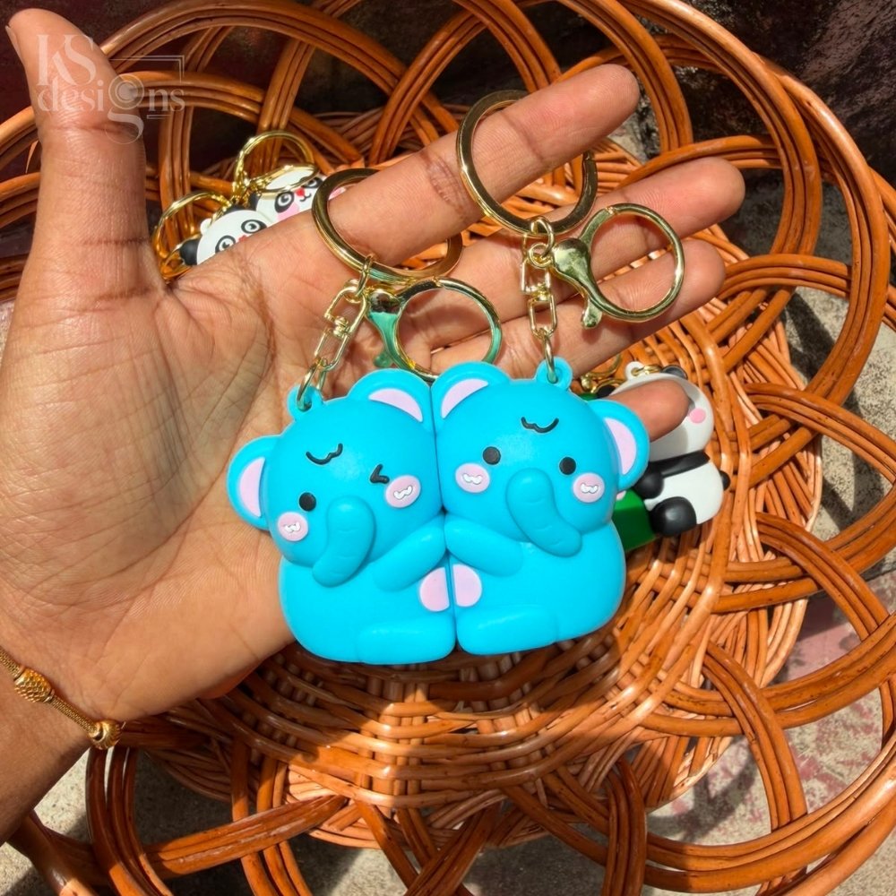 Pair Elephant Keychain Pair Elephant Keychain