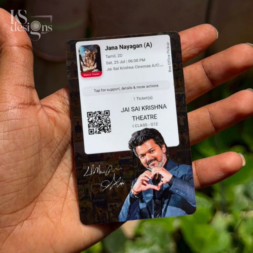 Thalapathy Farewell Wallet Card Thalapathy Farewell Wallet Card