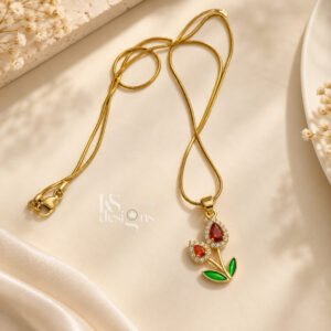Home Page Gold Tulip Pendant Necklace