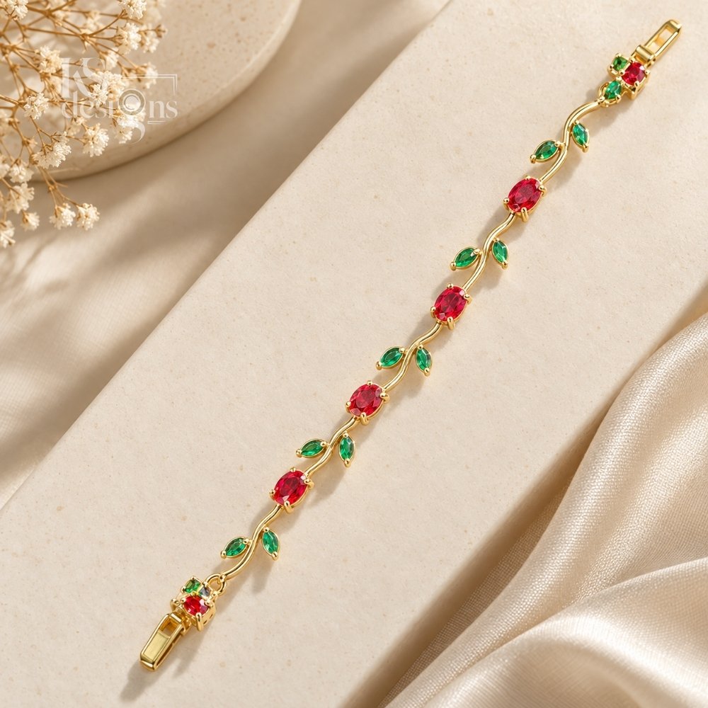 Ruby Emerald Bracelet Ruby Emerald Bracelet