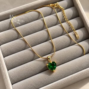 Emerald Heart Necklace