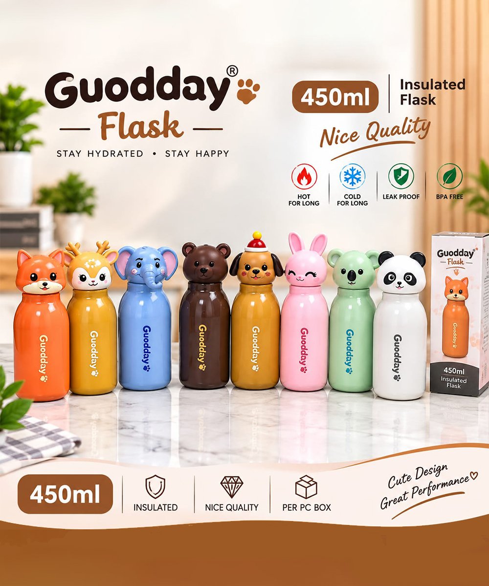 Animal Hot & Cold Temperature Water Bottle Animal Hot & Cold Temperature Water Bottle