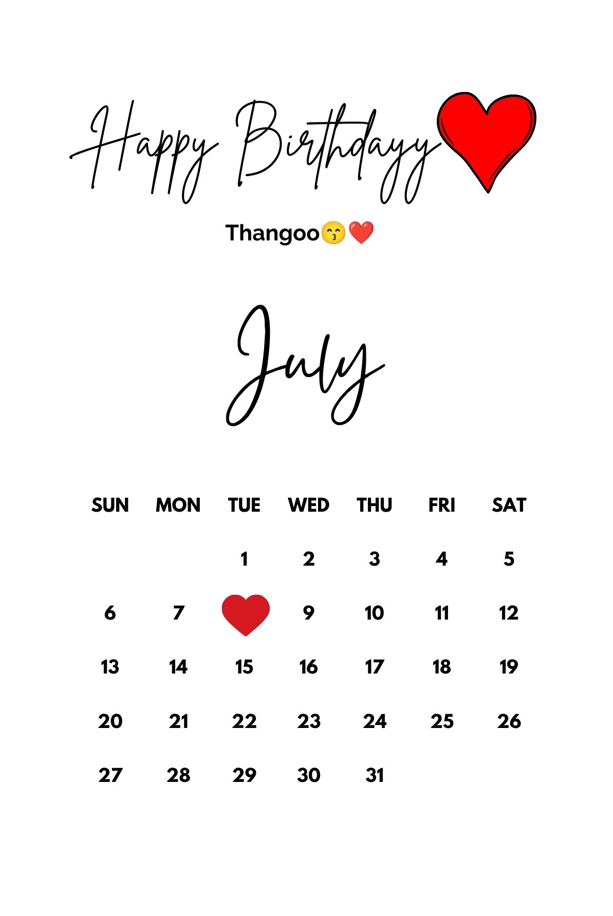 Calender only design