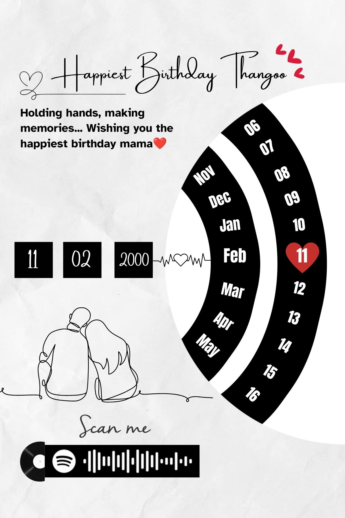 Month calendar design