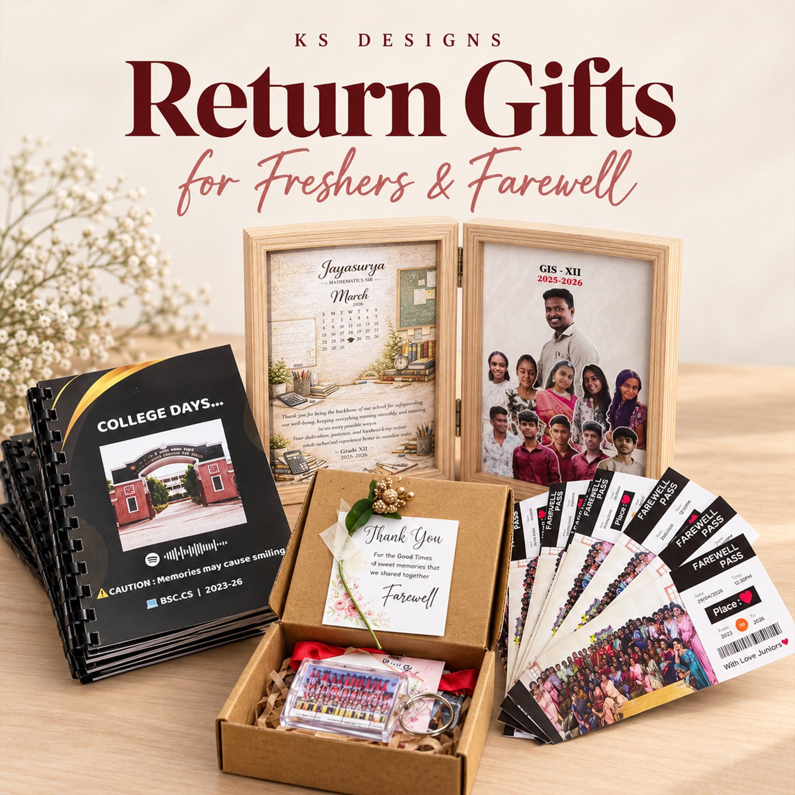 return gift for farewell and freshers