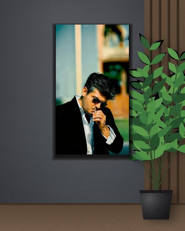 Poster page layout Ajith poster on a wall – KS Designs