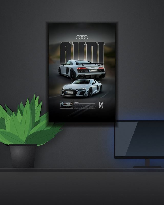 Poster page layout Audi poster on a wall – KS Designs